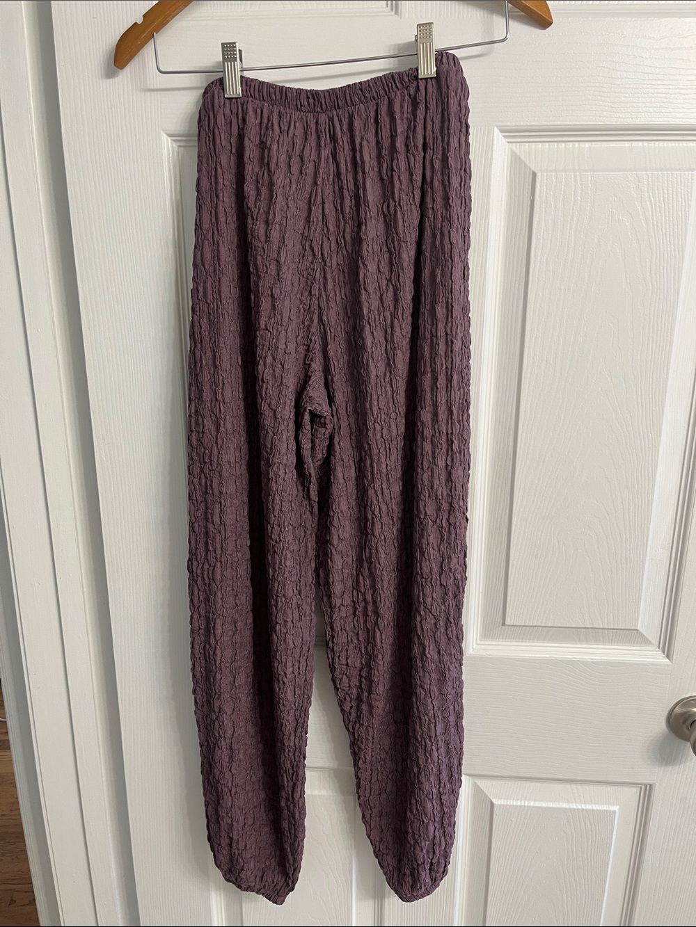 Zara Kids Textured Joggers in Mauve